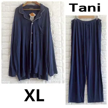 [ 미사용 ] Tani Silktouch 실크 터치 파자마 네이비 XL