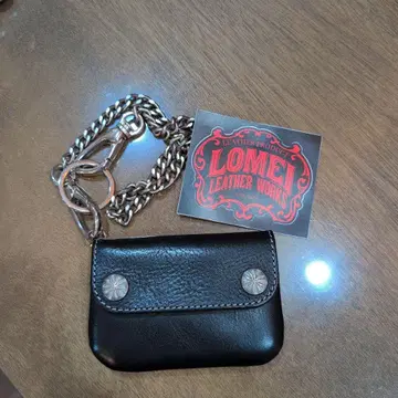 Lomen Leather Works 블랙 미니 지갑