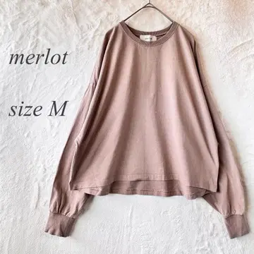merlot 긴팔 트레이닝복 M 브라운 무지 둥근넥 루즈핏 850