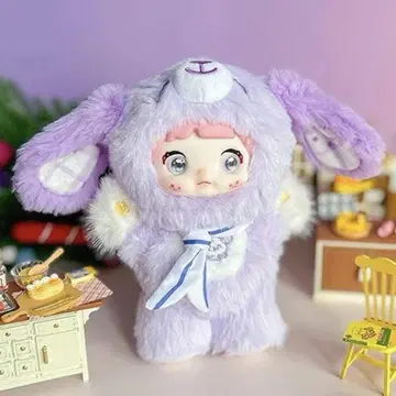 TOPTOY Nommi 봉제 인형 강아지 일기 퍼플 보라색