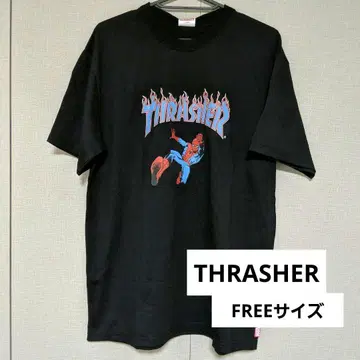 THRASHER 슈라셔 T셔츠 스파이더맨 프리 사이즈