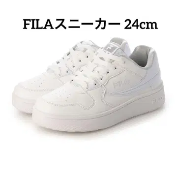 FILA 화이트 스니커즈 24cm