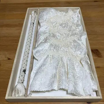 일본 의류 오비 장식 천 허리띠 세트 화이트 화이트  학