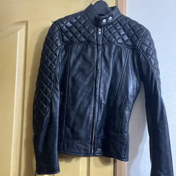 블랙 가죽 자켓 양가죽 바이크 의류 MET'Z 메츠