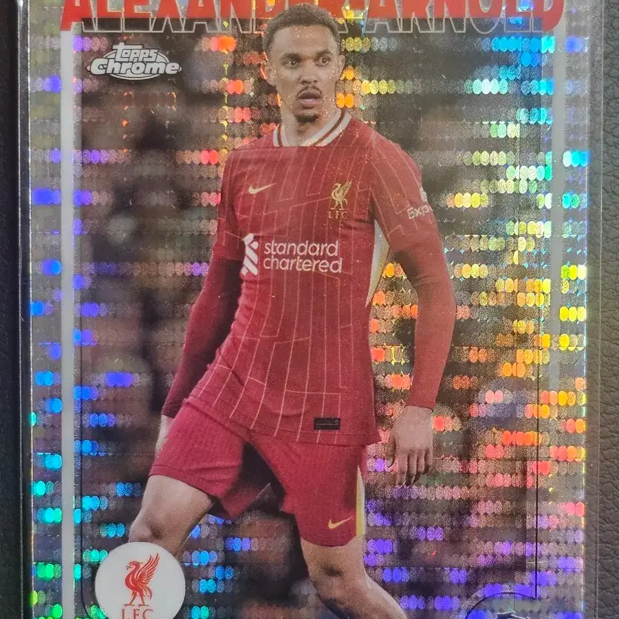 24/25 Topps Chrome Liverpool Alexander-Arnold Pulsar Refractor Soccer Card  #알렉산더아놀드,#리버풀카드,#탑스크롬축구카드,#스포츠카드 on Bunjang Global Site.