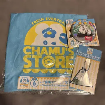 CHAMU'S STORE 세트 캔뱃지 에코백 키링