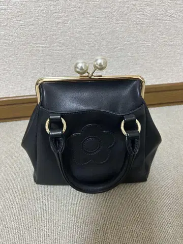 MARY QUANT 마리콴트 숄더백 2way 가마구치 블랙