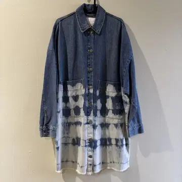 M~L 사이즈 ZARA 데님 롱 자켓