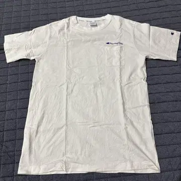 Champion 포켓 부착 T셔츠 XX-LARGE 화이트