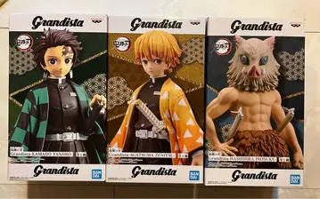 Grandista 귀멸의 칼날 탄지로 & 젠이츠 & 이노스케 피규어 세트