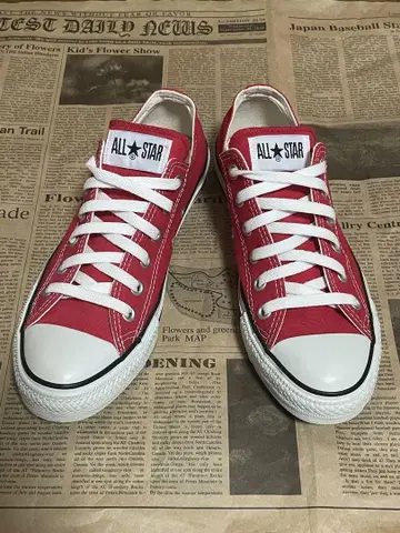 converse 로우컷 스니커즈 25cm RED M9696