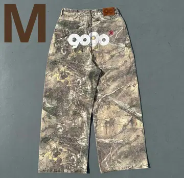 인기 9090 OG 로고 페인티드 데님 팬츠
