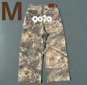 인기 9090 OG 로고 페인티드 데님 팬츠