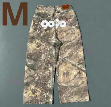 인기 9090 OG 로고 페인티드 데님 팬츠