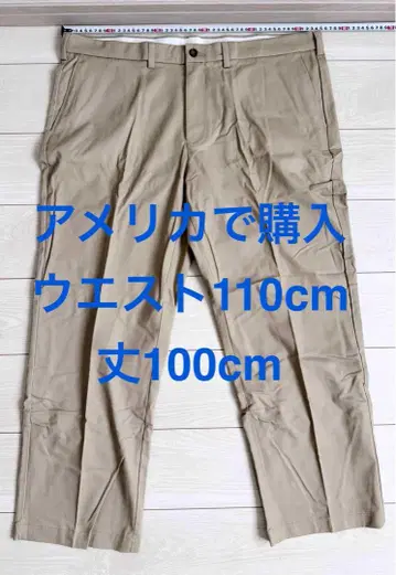 [ 미사용품 ] 남성용 치노 팬츠 빅 사이즈 허리 110cm
