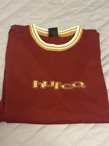 HUF 버건디 긴팔 T셔츠 M