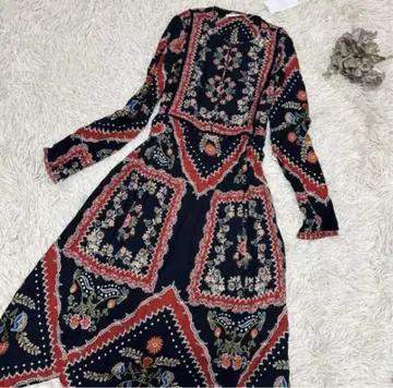 ZARA 보헤미안 에스닉 롱 원피스