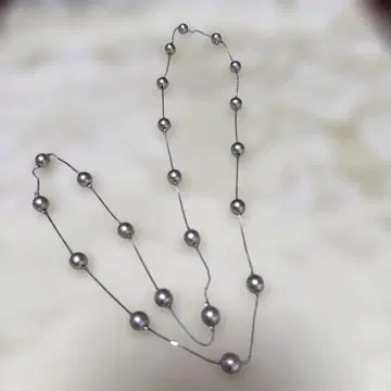 금박 목걸이 박알 스테이션 목걸이