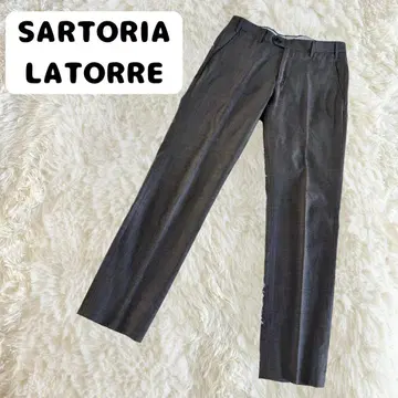 [ 새상품급 ] 레어 사르토리아 라토레 울 슬랙스 센터 프레스 이탈리아