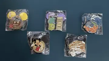 디즈니 핀 배지 5개 세트