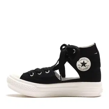 CONVERSE 컷 아웃 디자인 블랙 하이컷 스니커즈