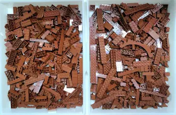 LEGO 1kg 브라운 브라운 블록 대량 세트