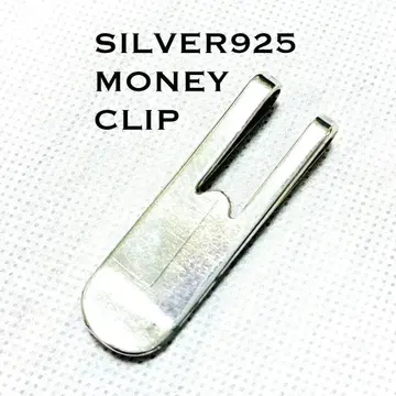 실버 925 머니클립 지폐 집게 심플 스타일