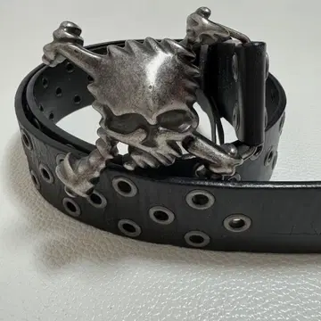 OAKLEY 오클리 스컬 버클 가죽 벨트