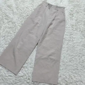 [ c6104 ] GLACIER 와이드 팬츠 베이지 허리밴딩