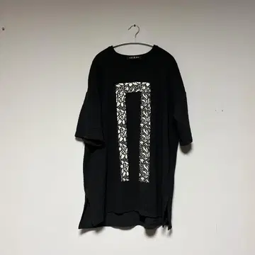 NO ID. BLACK 오버 사이즈 NO 티셔츠