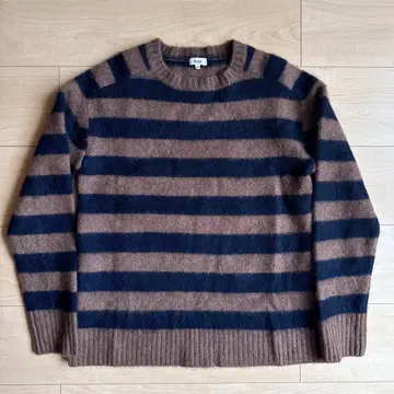 Scye 캐시미어 100% 보더 니트