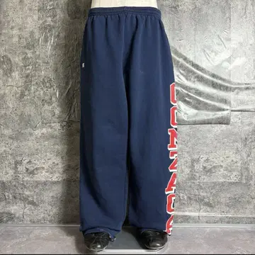러셀 애슬레틱 90년대 네이비 로고 스웨트 팬츠