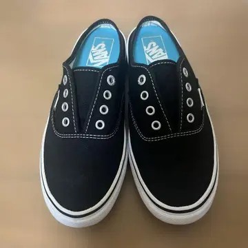 VANS 블랙 슬립온 스니커즈