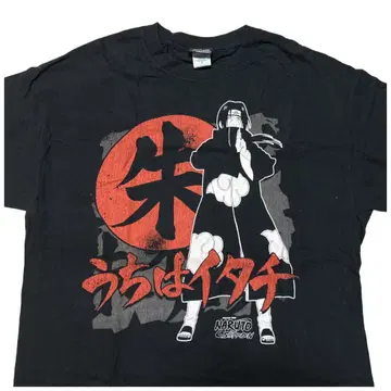 00s 나루토 NARUTO 우치하 이타치 애니메이션 티셔츠 블랙 L
