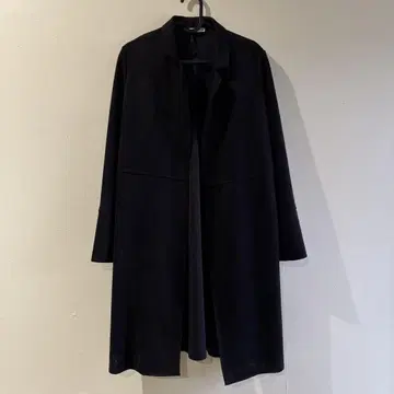 S 사이즈 ZARA 체스터 코트 벨로아 블랙
