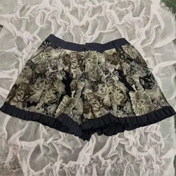 페어리 그런지 그런지 y2k 반바지 스커트 큐롯 고양이 패턴