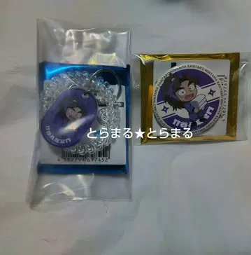 닌타마 극락탕 콜라보 타케야 하치자에몬 캔뱃지 키링