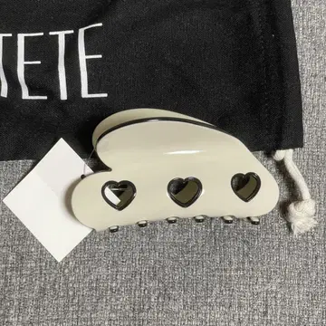 potete 포테테 하트 클립 화이트