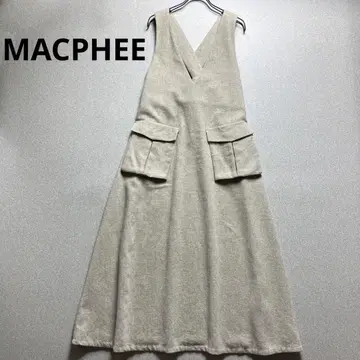 MACPHEE 프렌치 울 벨티드 오버롤 스커트 원피스
