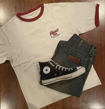 c-boy style USA 린거 T셔츠 구제 의류 아메카지