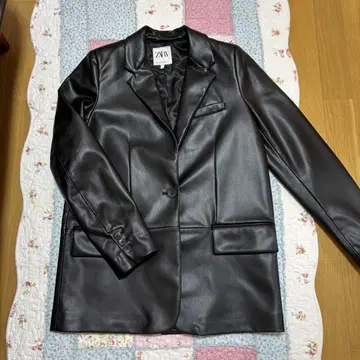 ZARA 가죽 자켓 블랙