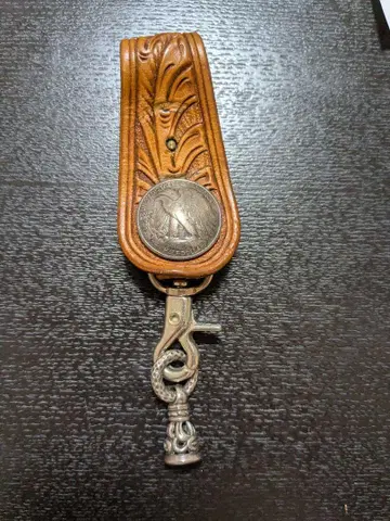 가죽 카빙 벨트 루프 케이시즈 아메리카 합중국 코인 부착 벨트