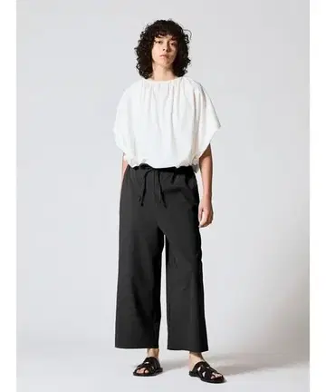 mizuiroind 24SS 와이드 이지 팬츠 블랙 (2-260059)