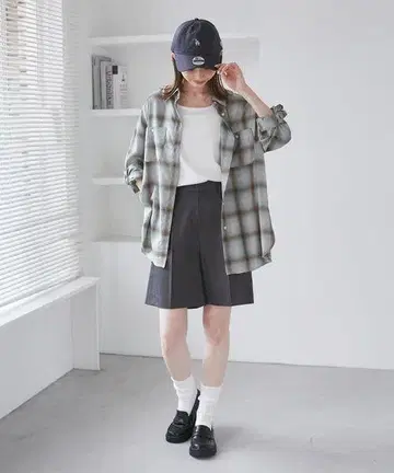 이번 시즌 로페피크닉 옴브레 체크 셔츠