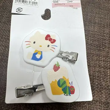 새상품 헬로키티 앞머리 클립 하라페코아오무시 하이지
