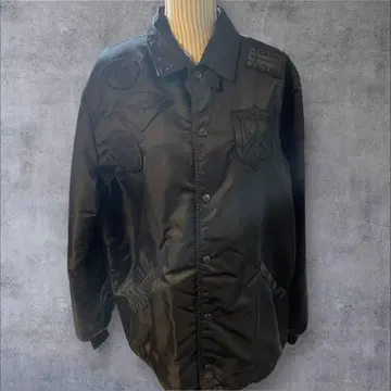 컨디션 최상 AVIREX 아비렉스 XL 블랙 바시티 자켓 복수 패치 포함