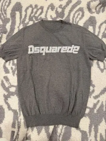 Dsquared2 그레이 반팔 니트