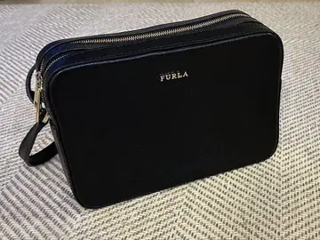 FURLA 블랙 가죽 숄더백