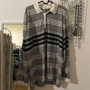 90s Eddie Bauer 구제 의류 라거 셔츠 피케 셔츠 긴팔 보더