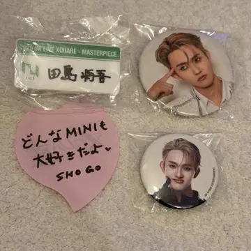 INI 타지마 쇼고 명찰 캔뱃지 낙하물